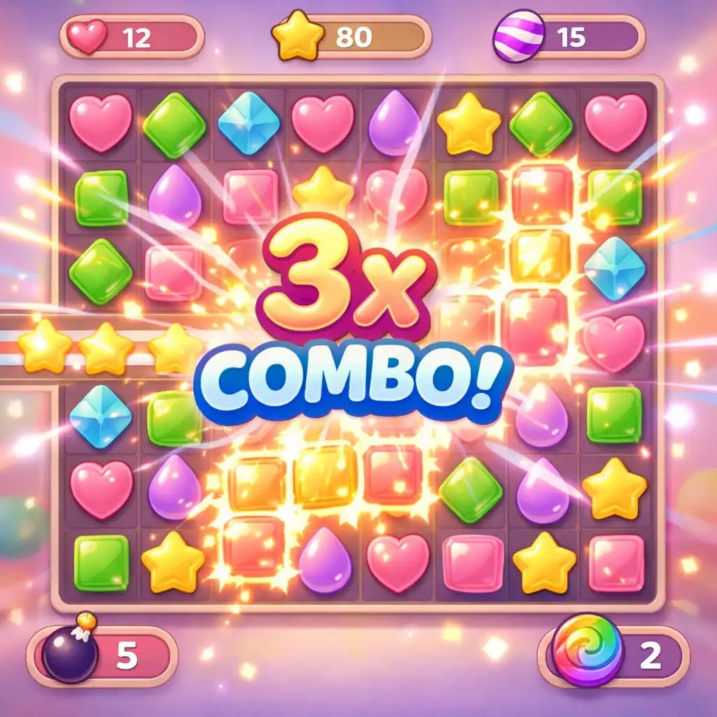 Match-3 kombináció